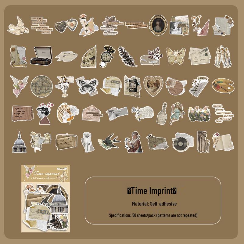 50 Cartoon Stickers: INS Style Cute Diary & Journal Decorations for Kids