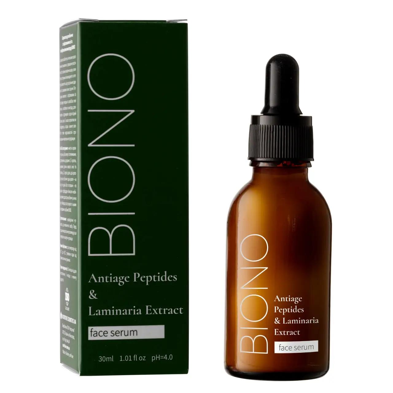 

Антивозрастная сыворотка для лица Antiage Peptides & Laminaria Extract Biono 30 мл