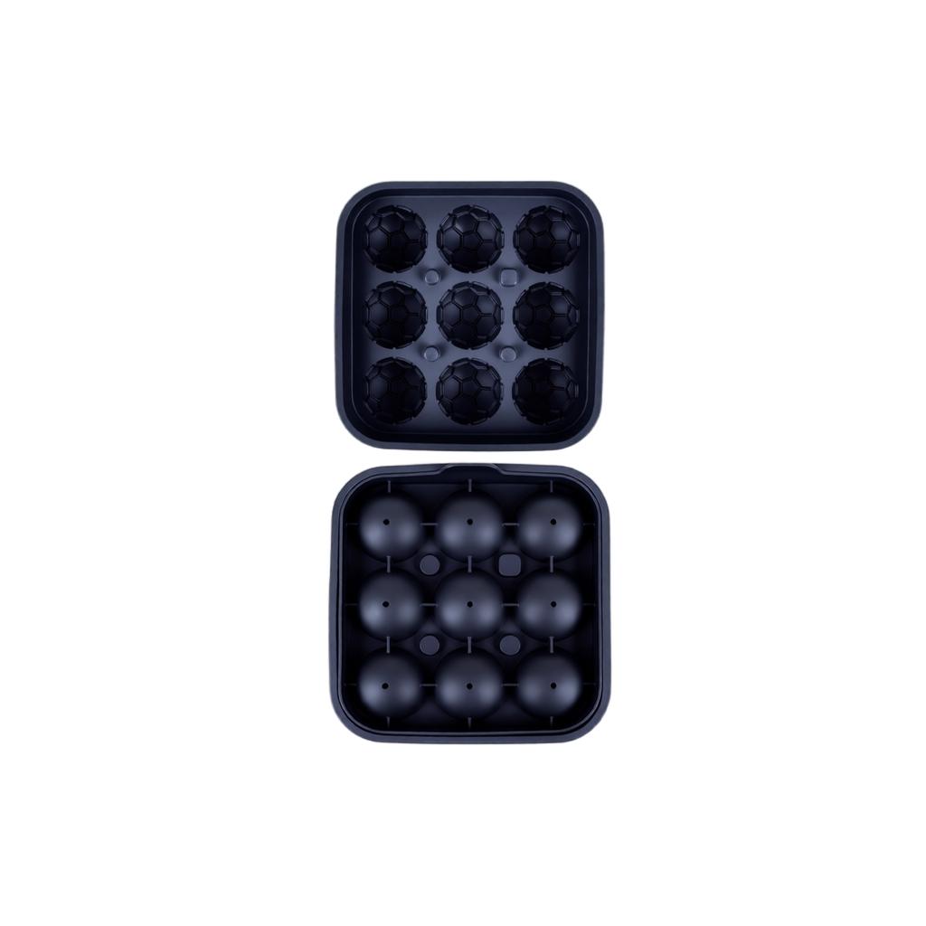 Silicone Soccer Ball Ice Cube Mold Tray Flexible Non-Stick 3D Football Shape Ice Maker for Beverages and Party Use Durable and Easy to Clean