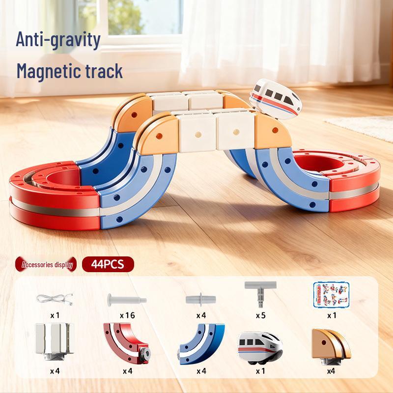 Educational DIY Anti-Gravity Magnetic Train Track for Kindergarten