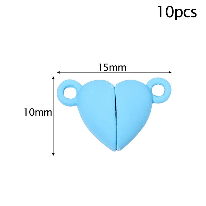 

Louleur Round/Heart Strong Magnetic Clasps Magnet End Clasp Connectors for Jewelry Making DIY Bracelet Necklace Accessories