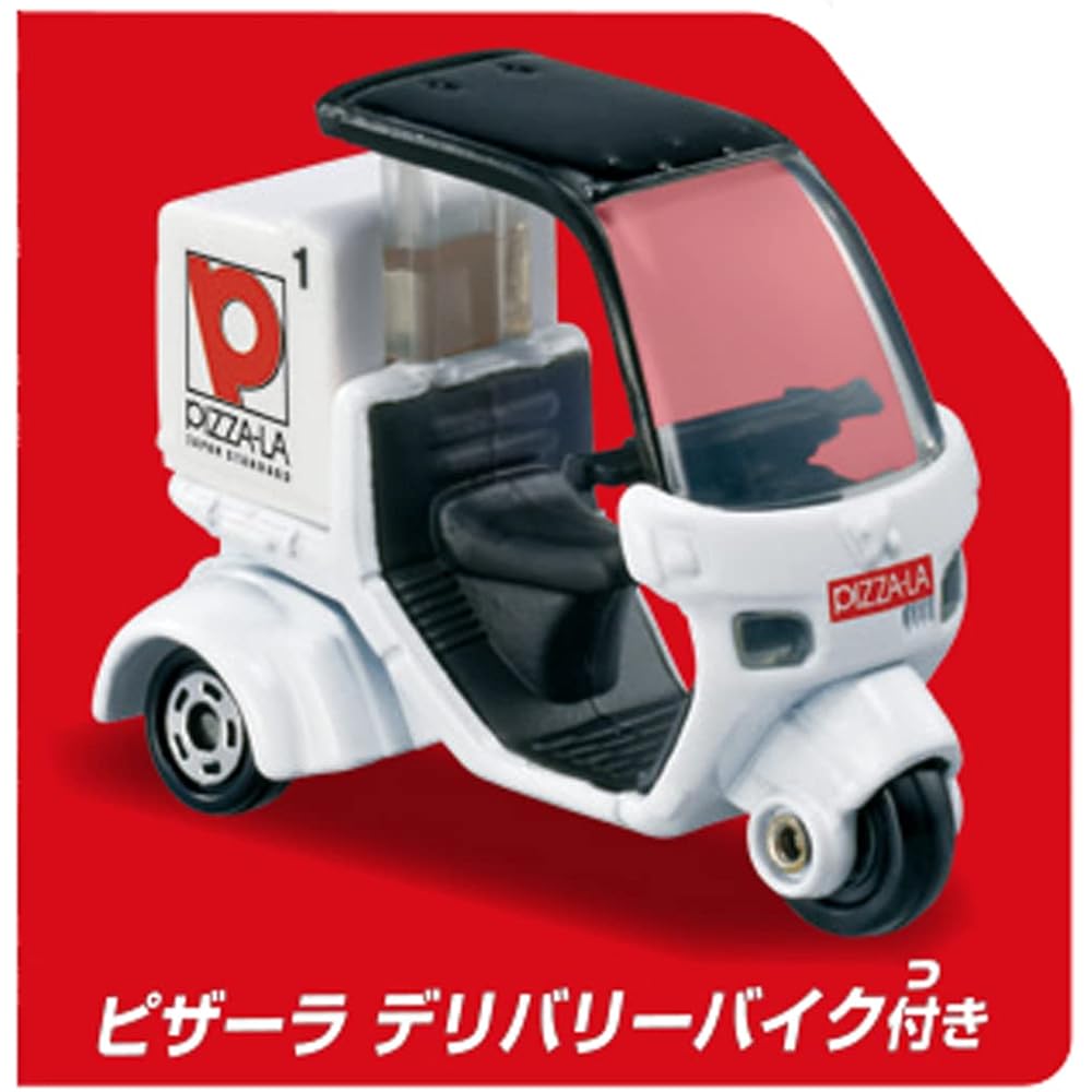 Takara Tomy Tomica Town Pizza Shop Toy Set with Mini Car for Ages 3 and Up