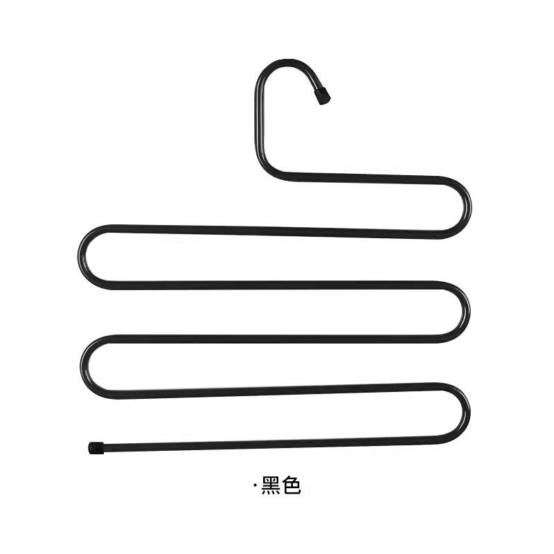 

Многослойная S-образная вешалка для брюк, многофункциональный зажим для брюк, вешалка для шарфов для гардероба, кованое железо с напылением, волшебная вешалка для хранения брюк, вешалка для брюк s type