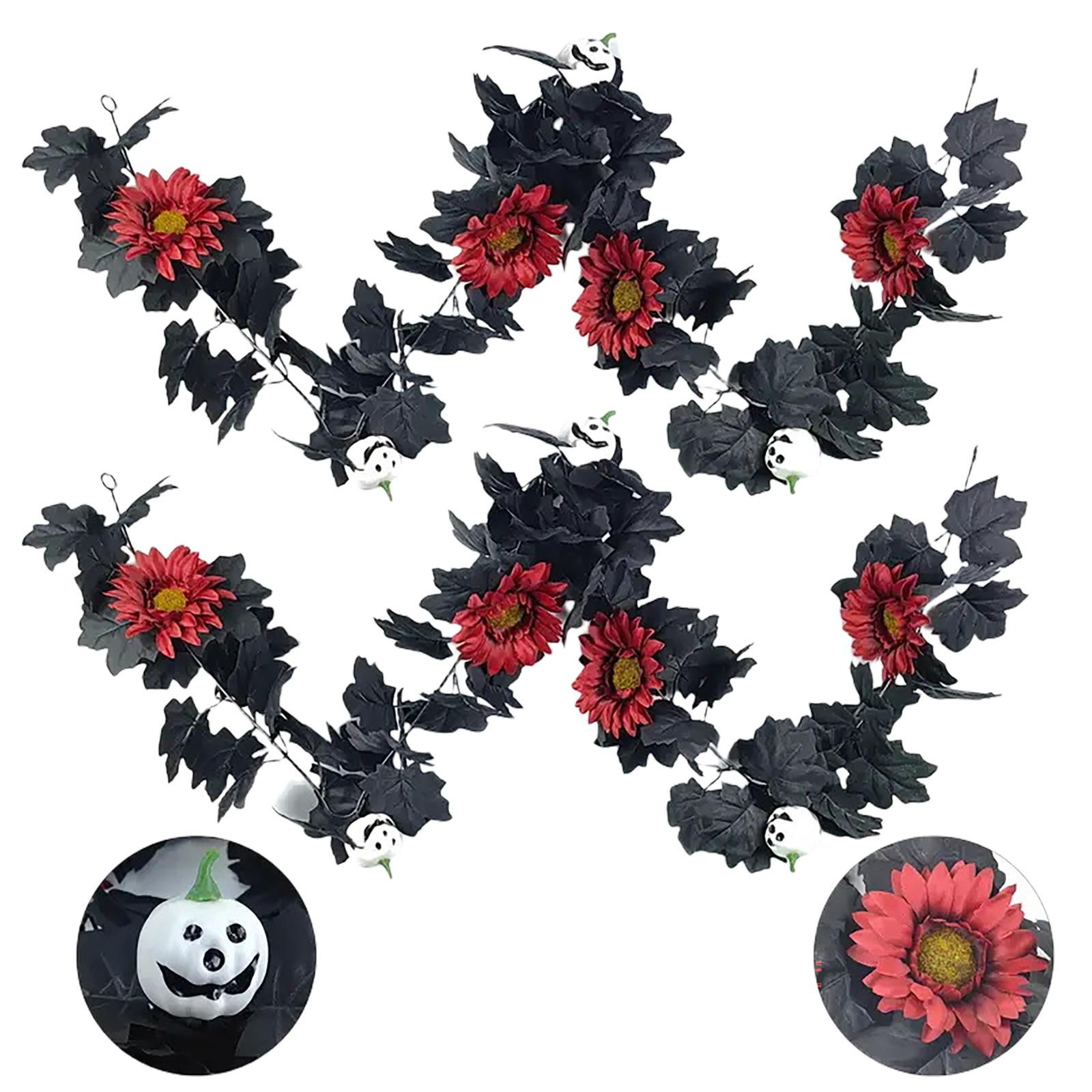 

Имитация Хэллоуин Ротанг Лицо Кленовый Лист Ротанг Дом Хэллоуин Кленовый Лист Ротанг One Size