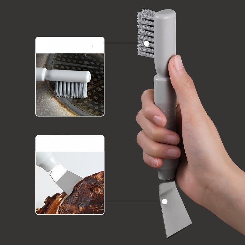 Borste skyffel integrerad Rengöring Litet Verktyg Kniv Köksfläkt Vacker Fog Multifunktionell Skyffel Gummiskrapa Smutsskrapa