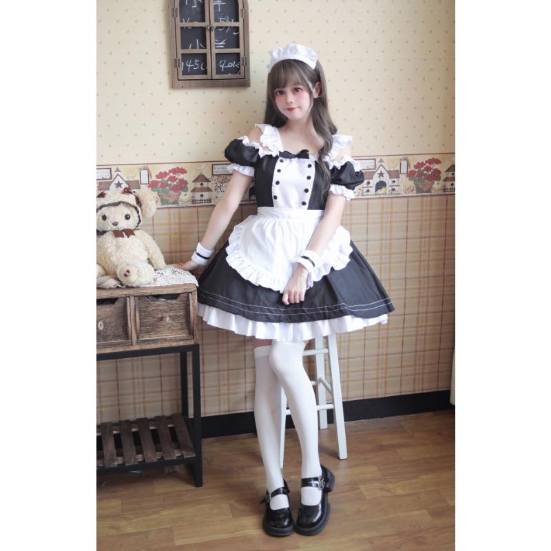 New Maid Dress Cute Secondary Lolita Dress Cat Maid Uniform Restaurant Maid Suit