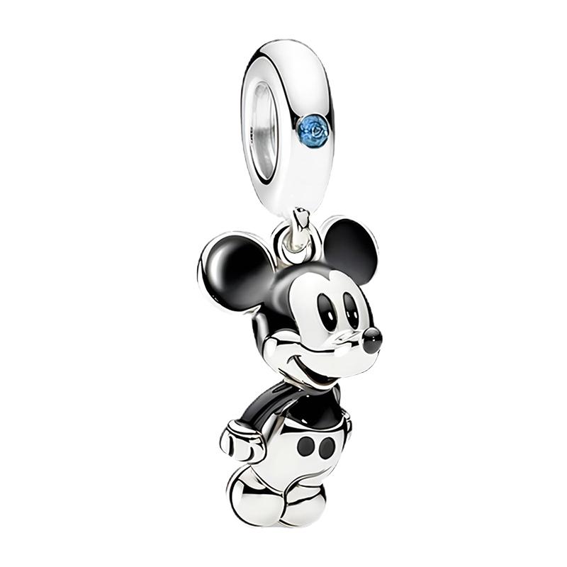 

Danturn Срібло 925 проби Підвіски Disney Заплутана історія Міккі Мінні Мулан Підвіски для Жінок Виготовлення Прикрас Браслети Намисто