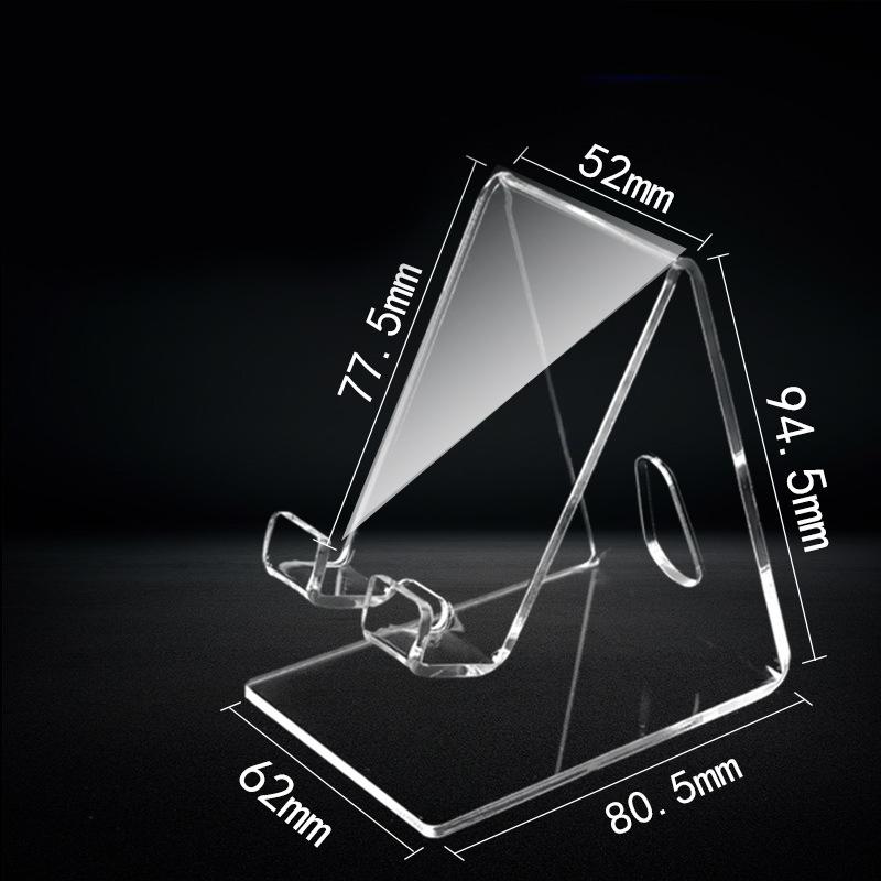 Transparent Cell Phone Holder Acrylic Display Stand Clear Rack Stand For Cell Phone Display For  Huawei Xiaomi Iphone