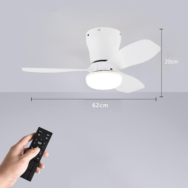 3 Adjustable Light Colors Modern LED Lighting Fan 6 Speed Adjustable Ceiling Fan Light Living Room  Kitchen Balcony Fan Lamp