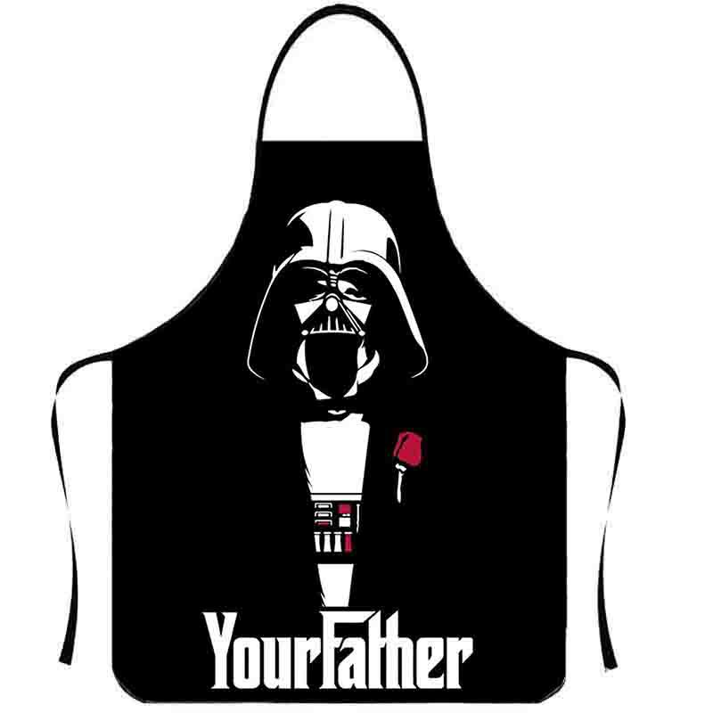 Playful Muscle Body Pattern Sleeveless Apron Washable Kitchen Apron For Barbecue Friend Gathering Party Gift