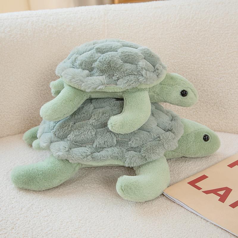 Lie Lie Lie Turtle Pillow Plush Toy Doll Green Turtle Doll Children's Accompaniment Soothing Ragdoll Doll
