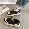 Ins Style Trendy Niche Thick Bottom Big Head Shoes Retro Peplum Breathable Anti-odor Anti-slip Wearable Low-top Sneakers