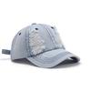 Spring and Autumn, Men, Big Head Circumference, Hole, Washed Design, Soft Top, Women, Duck Tongue Cap, Outdoor, Student Travel, Travel Baseball Cap