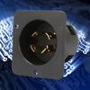 Power Plug NEMA L14-30C Generator Plug 30A 125V-250V 4-Hole US Plug Heavy Duty Power Inlet Boat/Truck/RV Power Inlet