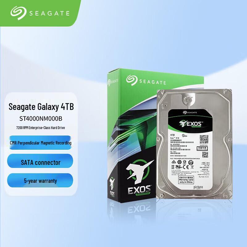 Seagate 4TB Enterprise 7200 RPM SATA3 HDD