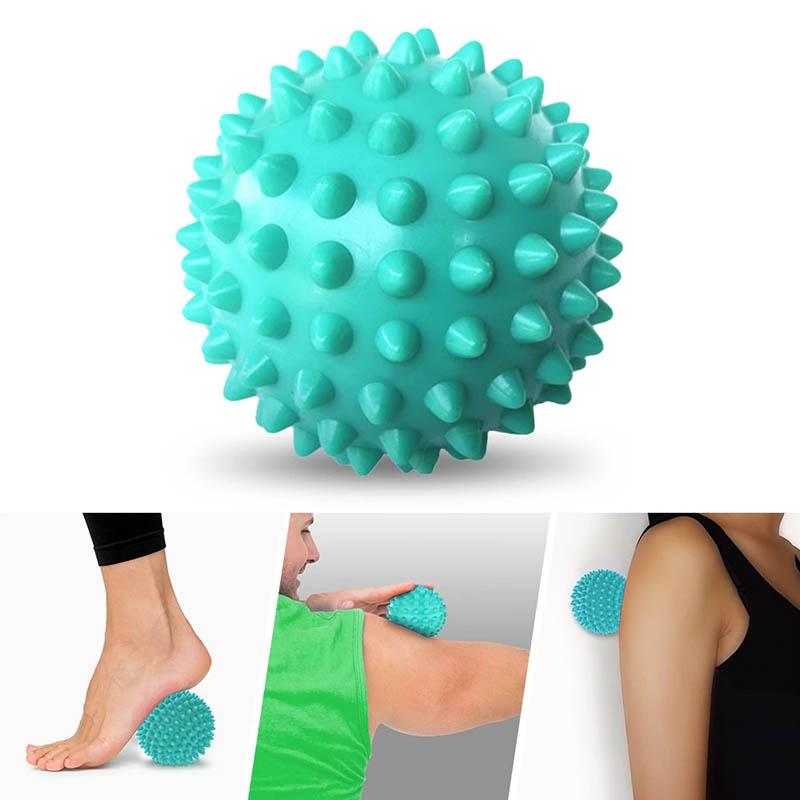 Foot Massage Roller and Spiky Ball Fitness Band Therapy Set Manual Tools For Plantar Fasciitis Heel Foot Arch Pain Trigger Point