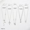 Set de 5 Collares Elegantes Para Mujer Brillantes Zirconia Moda Mariposa Corazón Cruz Lazo Colgantes Collares Joyería de Fiesta Regalo 2026
