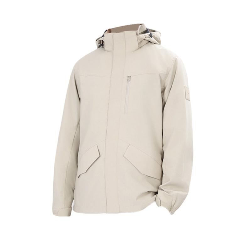 Li Ning Waterproof, Abrasion Resistant, Thermal, Water Repellent, Rainproof Windbreaker Jacket Men s AFDZ751-11 3XL