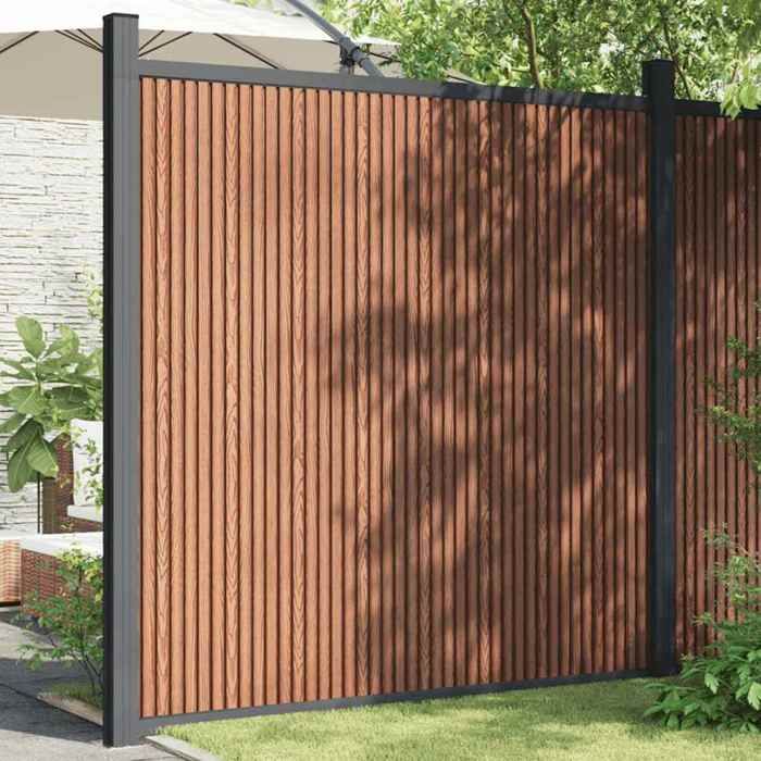 VidaXL Panneaux de Clôture, Barrière de Protection, Brise-vue, Écran d'Intimité de Terrasse Jardin Patio Extérieur, Marron 4003982