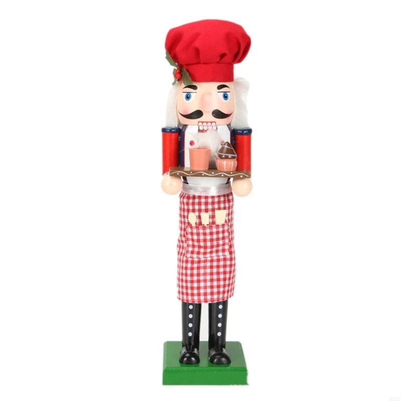 

15inch Baker Nutcrackers Soldier Figurine Doll for Christmas Decoration X3UC