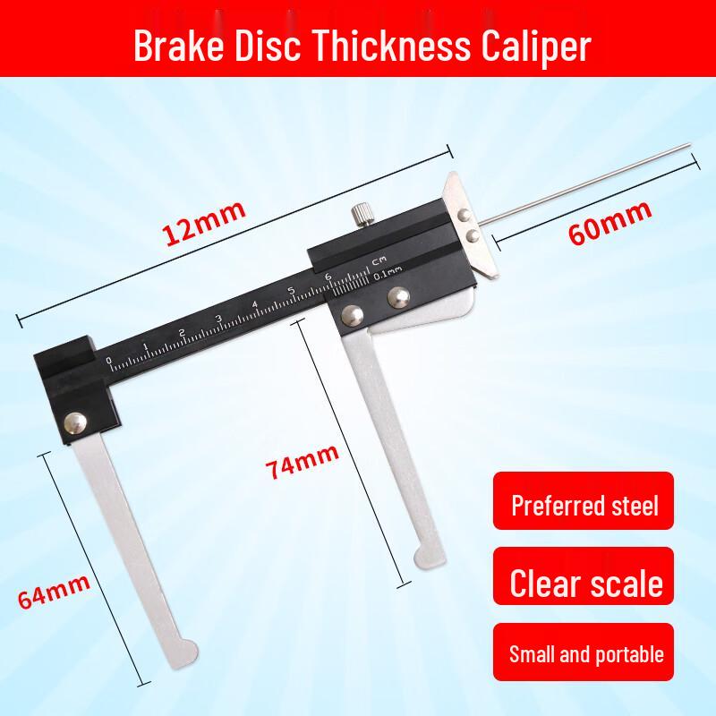 Brake Disc & Pad Thickness Gauge