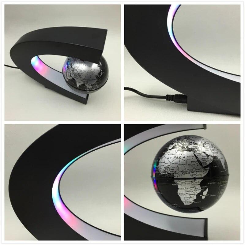 Floating Magnetic Levitation Globe Light World Map Electronic Antigravity Levitating Table Lamp Home Decoration Novelty Lights