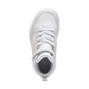 Puma Rebound V6 Mid Top Kids Skate Shoes Kids Sneakers Gray Pink 393832-04