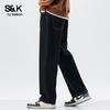 Baleno S&K Men's Loose Straight-Leg Jeans