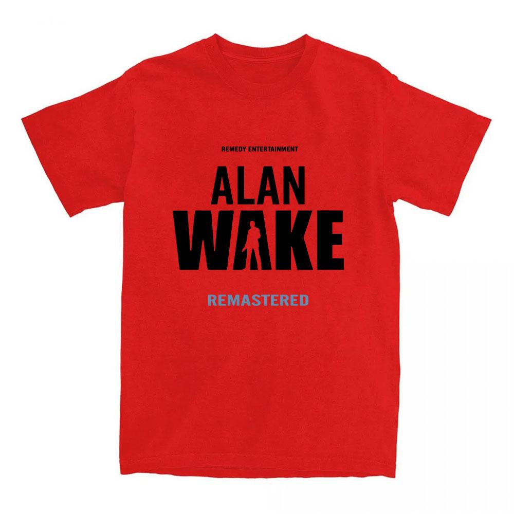 Alan Wake 2 Koszulka z nadrukiem Koszulki bawełniane z krótkim rękawem Streetwear Unisex Luźny codzienny T-shirt z okrągłym dekoltem Góra