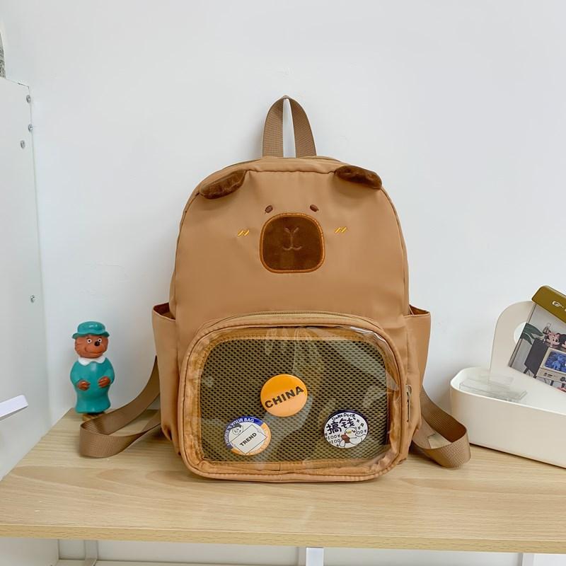 Schoolbag new cute cartoon kindergarten cute treasure small backpack cute Hanhan piggy personality sweet cool girl shopping