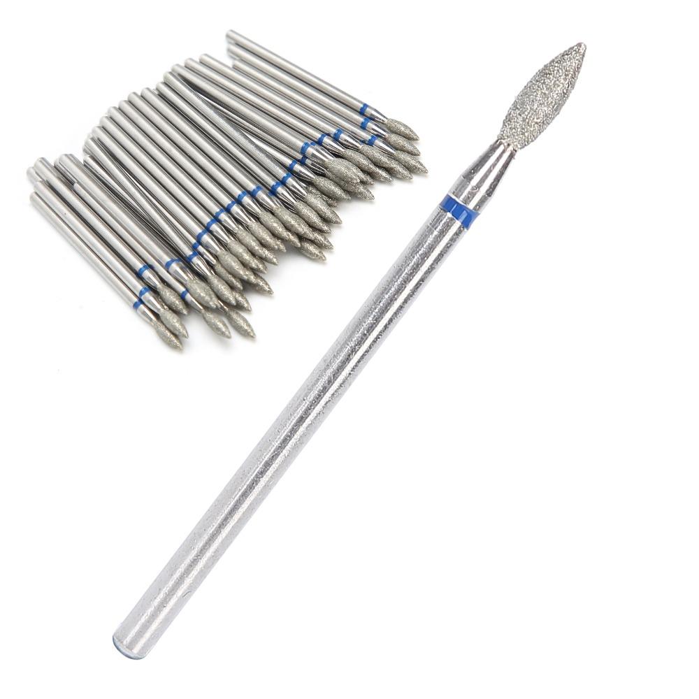 50pcs 3/32'' Shank M-2.7mm Carbide Nail Polishing Bits  For Acrylic Nails
