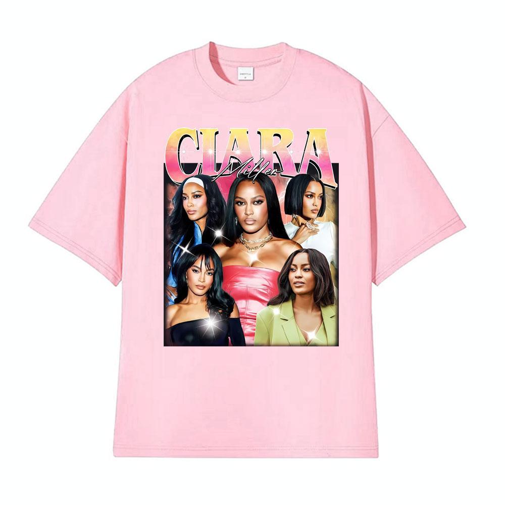 Ciara Miller Vintage 90s Graphic T Shirts for Unisex Women Summer Gothic Streetwear Tshirts High Quality Oversized Comfort T Shirt