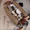 Large Capacity Cosmetic Bag Makeup Toiletries Organizer PU Leather Portable Travel Toiletry Pouch Women Makeup Storage Bags