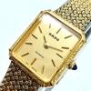 Used A014 RADO Antique Ladies Watch Elegance Gold Color Mesh Bracelet