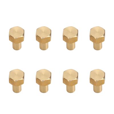 8Pcs 1/24 RC Hex Nut Brass Wear Resistant RC Wheel Lock Nut Replacement for Axial SCX24 8mm /