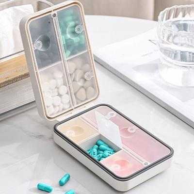 Magnetische Pillendose, wasserdicht, gute Versiegelung, 7 Tage, wöchentlicher Pillen-Organizer, 8 Fächer, tragbarer Pillenspender, Outdoor-Medizin, Fischöl, Vitamin