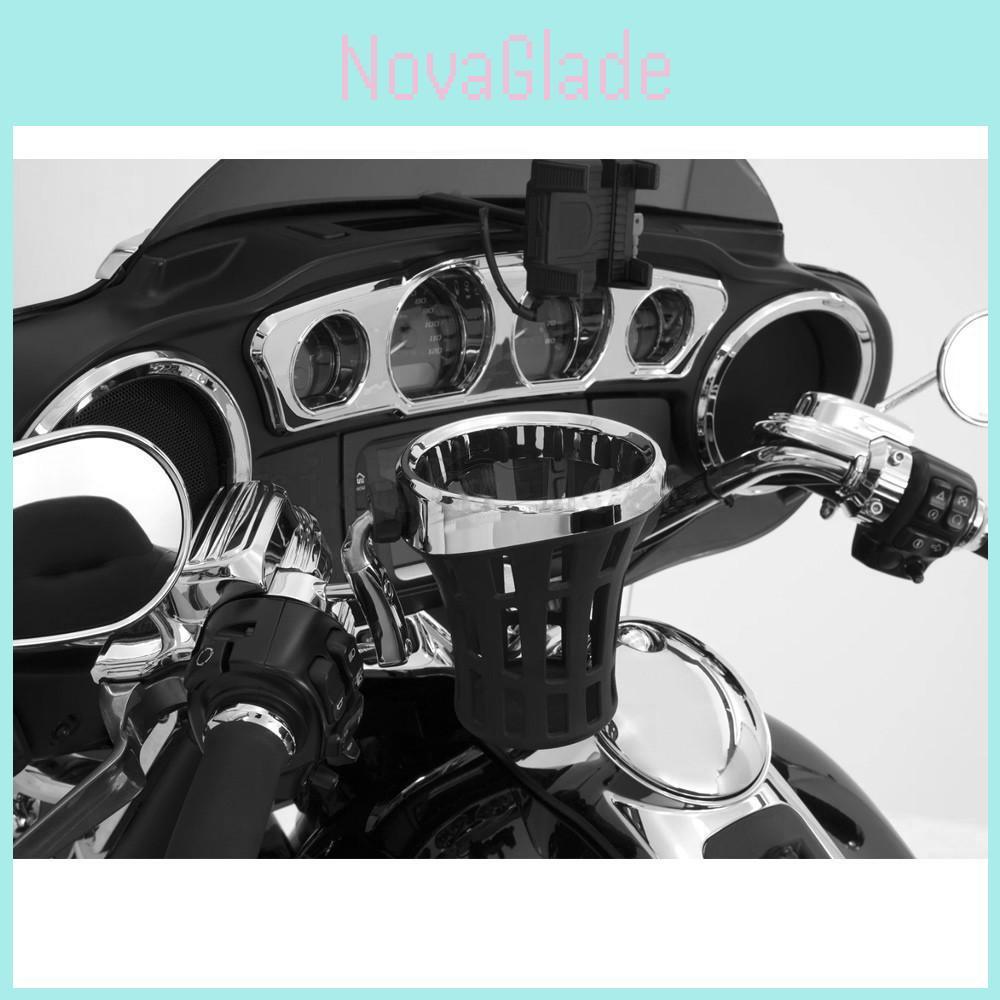 Porta-bebidas premium Cesta de malha Porta-copos Para Honda Gold Wing Indian Harley Design ajustável