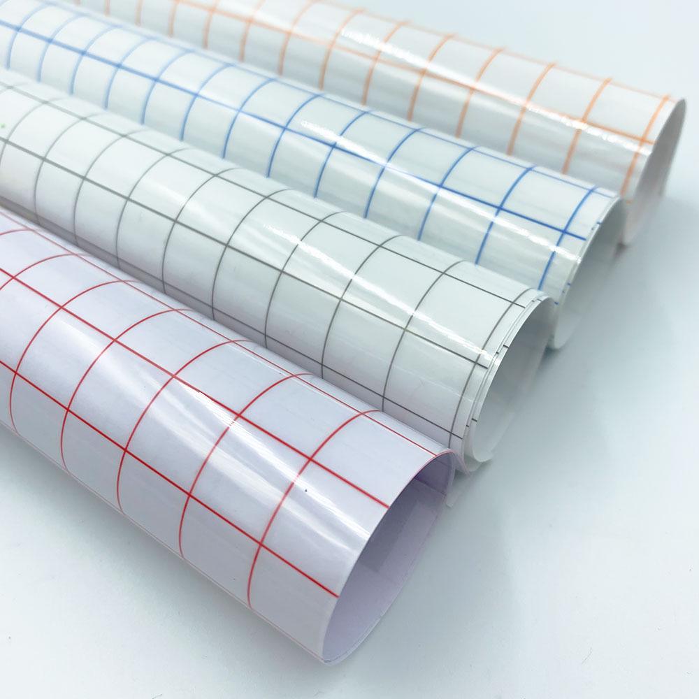 Four-Color Transparent PVC Vinyl Transfer Film with Positioning Grid - Easy To Tear and Transfer