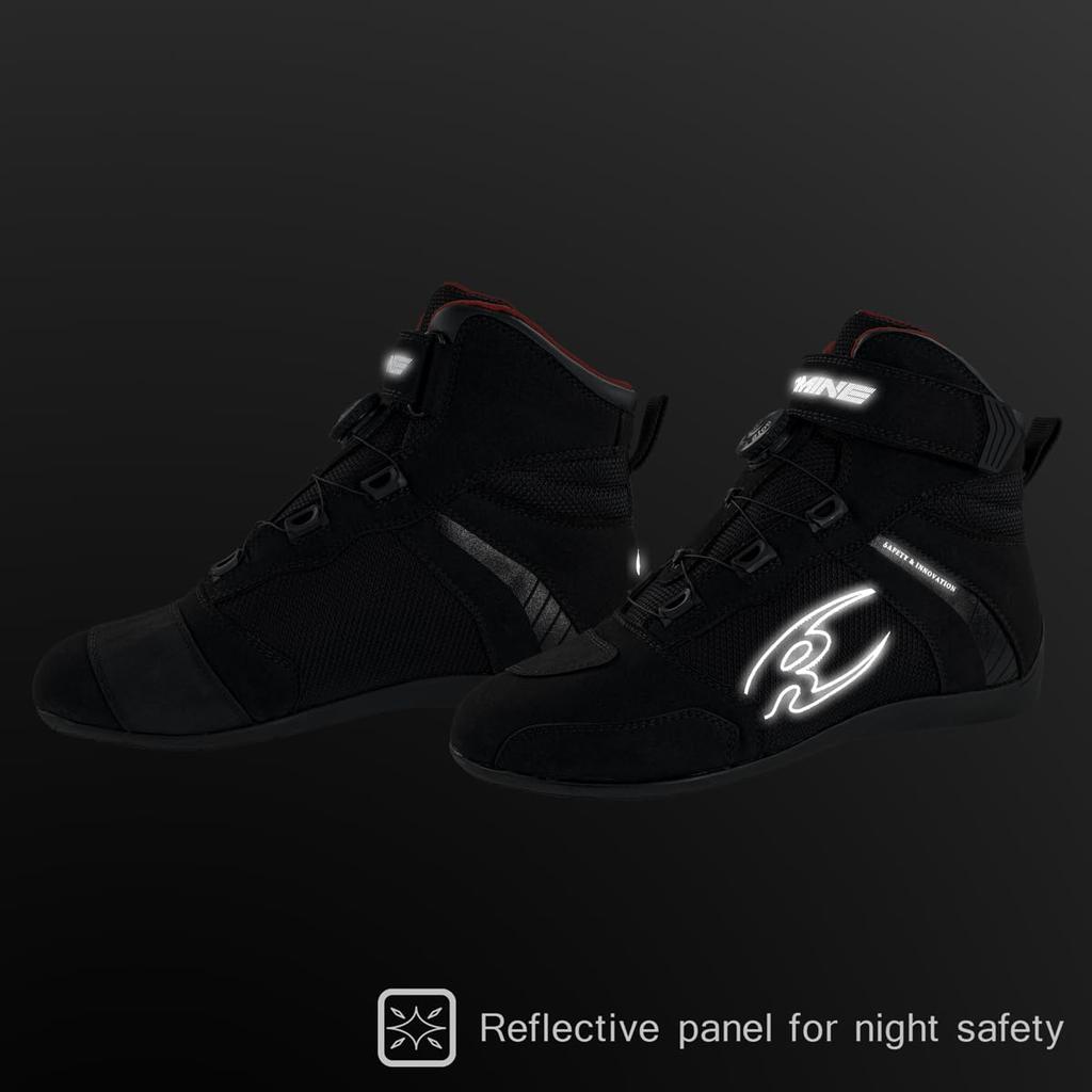 KOMINE WP Sport Riding Shoes for Size Cm BK-100 Motorcycles, Black, 25.0 (05-100), 25.0