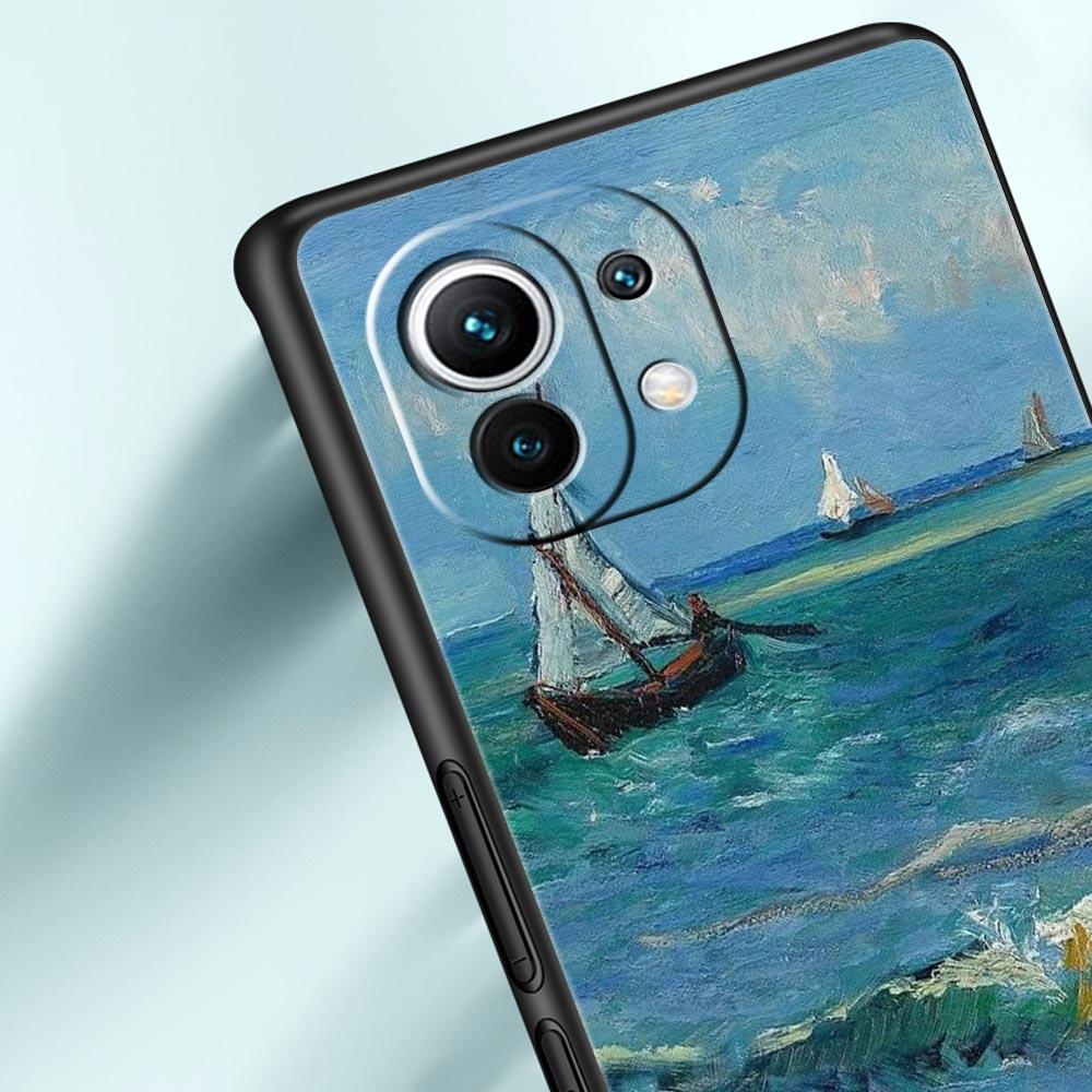 Case For Xiaomi Mi 15 14 13 12 11 Lite 14T 13T 12T 11T Pro Poco X7 X6 X5 X3 Pro F6 F5 F4 Cover Claude Monet Garden Paint Art