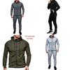 Stilvolles Herren-Trainingsanzug-Set mit Kapuzenjacke und Hose mit verstellbarem Bund