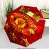 Manchester United F.C Print Automatic Open Close Umbrella, Portable Foldable Umbrella, for Outdoor Commute Camping Trip, Ideal Birthday Gift