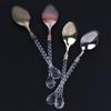 3*Crystal Handle Small Coffee Spoon Sugar Tea Dessert Cutlery Kitchen Tableware
