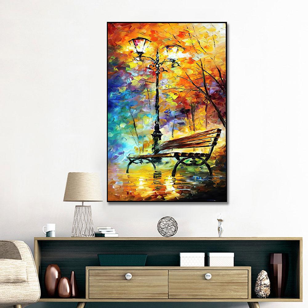 Abstract Oil Painting Iron Tower Poster Canvas Print Wall Art Picture For Living Room Home Decor Wall Decoration Frameless