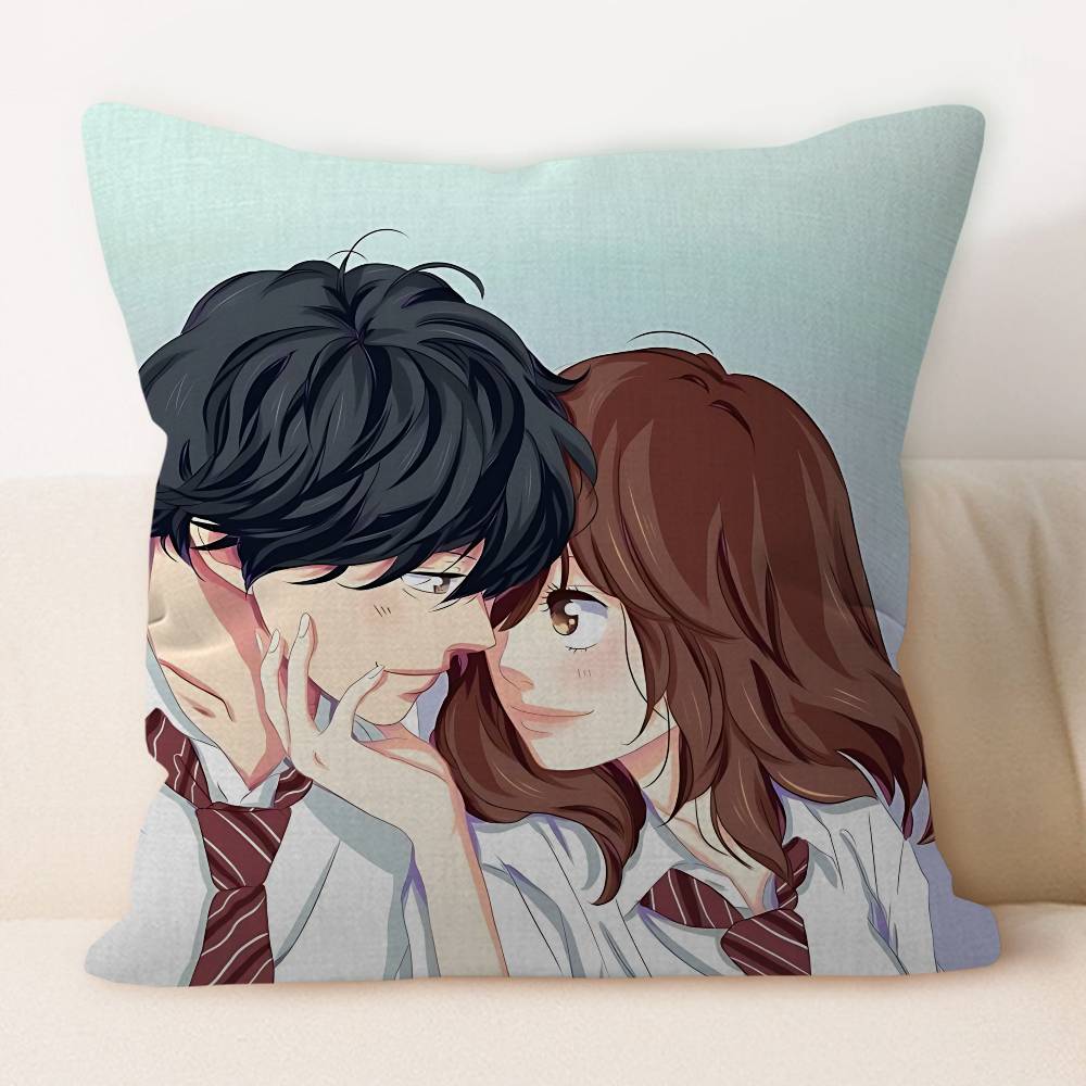 A-Ao H-Haru R-Ride Anime Pillowcase Toon Gift Cushion Cover Bedroom Home Sofa Chair Seat Decor Pillow Case