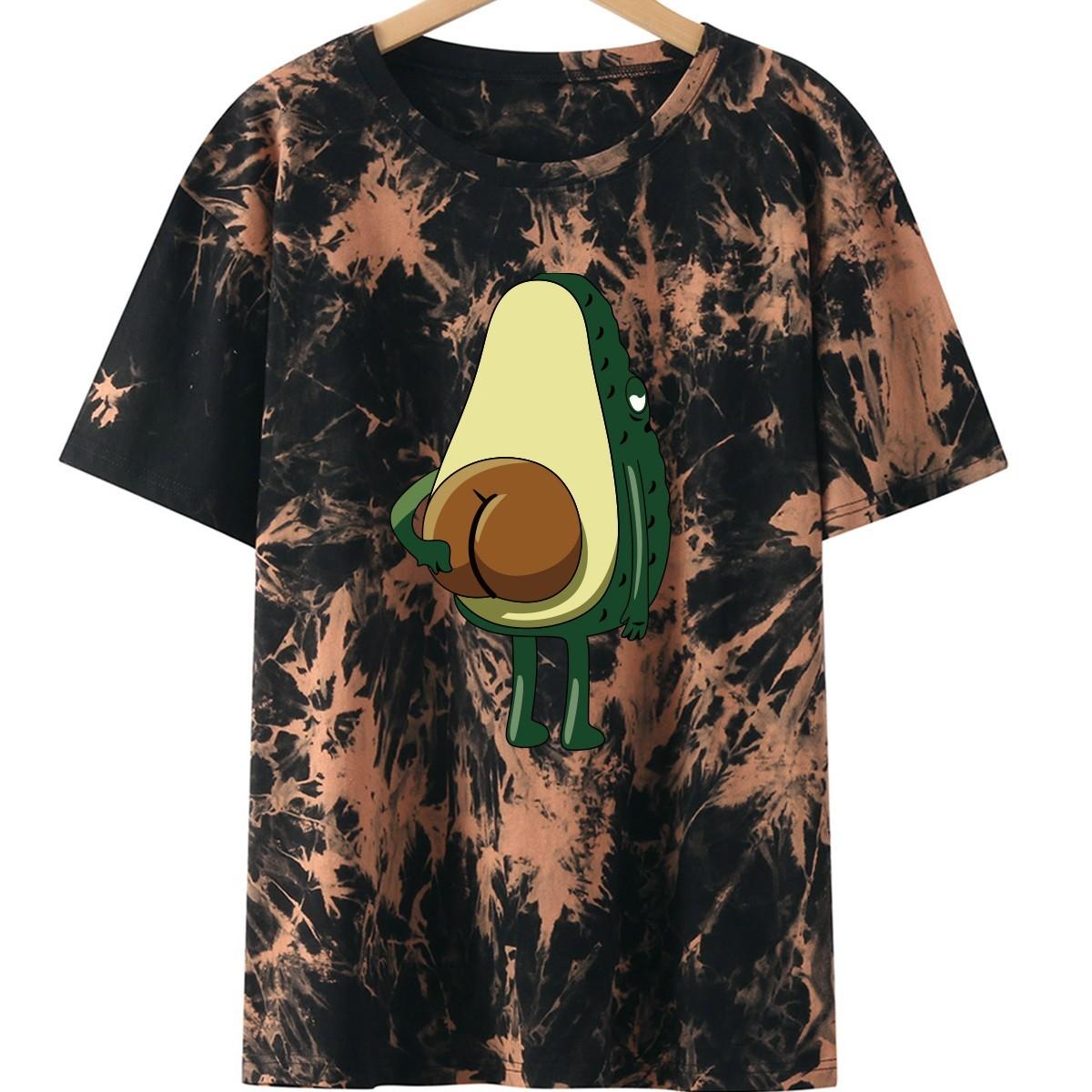 

Зеленая фруктовая рубашка для женщин симпатичная графическая футболка летняя женская футболка с коротким рукавом