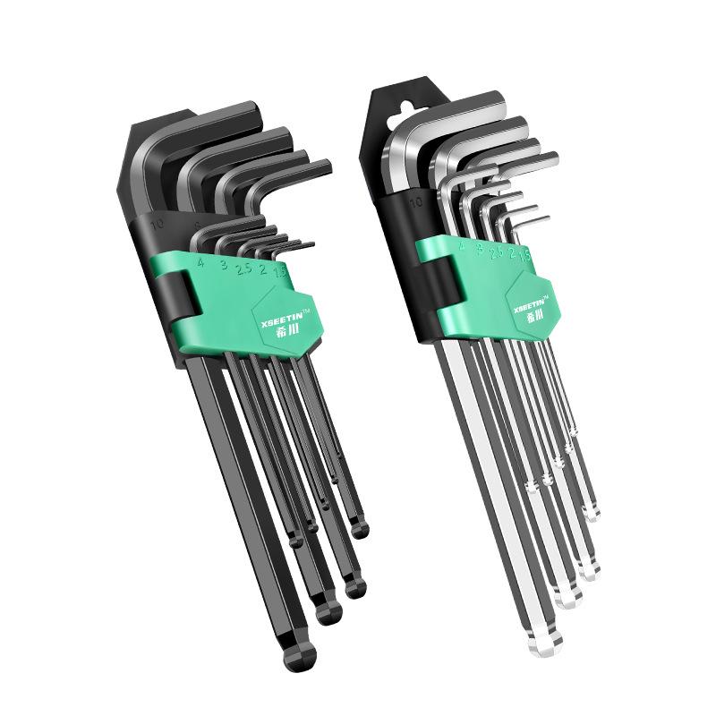 Hexagon Screwdriver and Wrench Set with Extended 6-Point Design