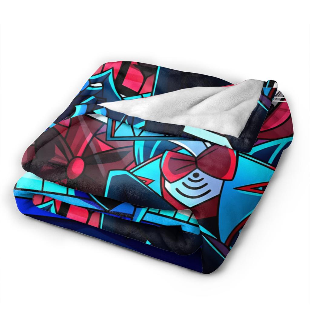 Relax Alastor Vox Blanket Quality Super Soft Hazbines Hoteles Bedding Throws Winter Kids Adult Couch Bed Aesthetic Bedspread