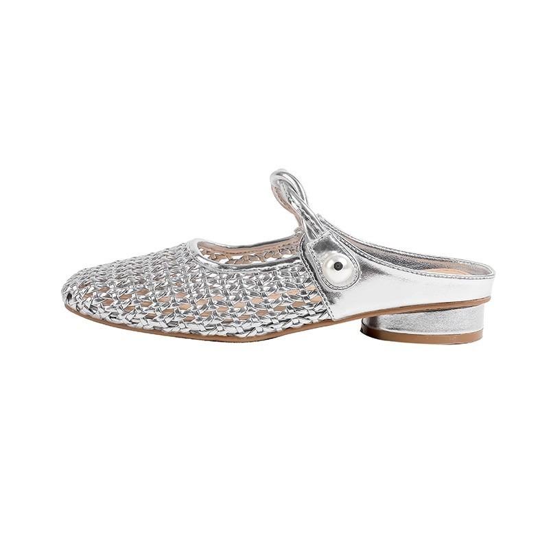 Fashion Fashion 2025 Closed Toe Women's Slippers New Outdoor Best Seller String Bead Daily Hollow Out Light Comfortable Flat Slippers