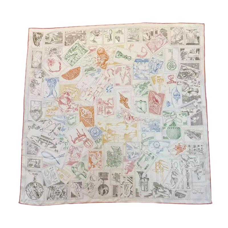 NINA SOLOR Twill Silk Scarf